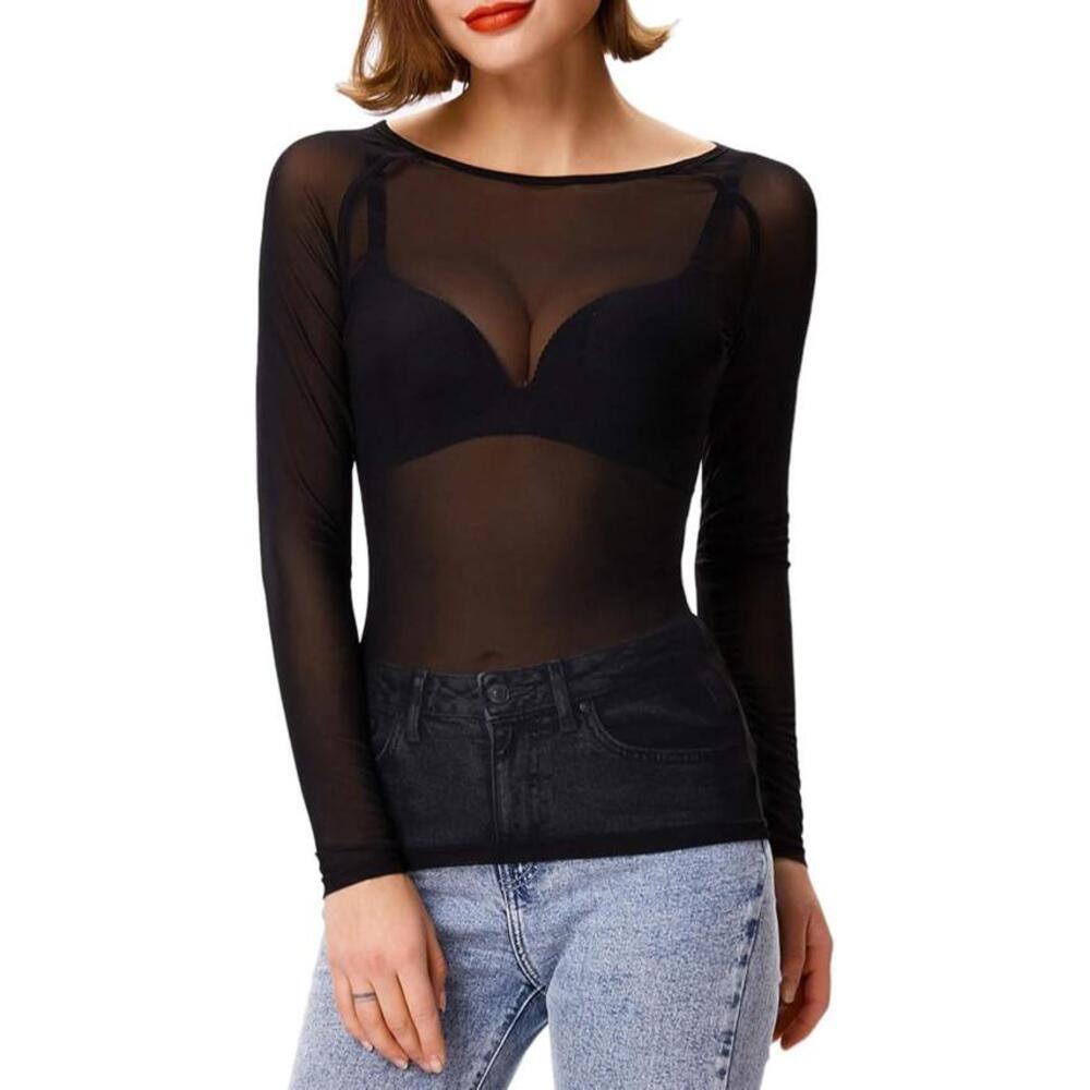 GRACE KARIN Women's Long Sleeve Sheer Top Size XXL NWT